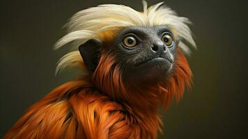 ai généré tamarin natura animal fond d'écran Contexte photo