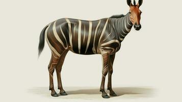 ai généré okapi natura animal fond d'écran Contexte photo