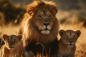 Lion dans le région sauvage photo