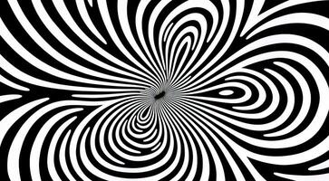 ai généré génératif ai, surréaliste noir et blanc arrière-plan, abstrait optique illusion, trippant psychédélique ancien milieu siècle moderne géométrique modèle photo