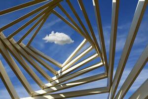 abstrait formes dans le ciel, abstrait concept avec des nuages photo