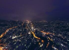 vue aérienne de la ville photo