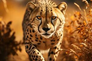 ai généré Afrique chat en danger faune sauvage carnivore place la nature mammifère animal prédateur photo