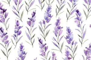 ai généré fond d'écran feuille illustration à base de plantes floral conception violet lavande Prairie aquarelle photo
