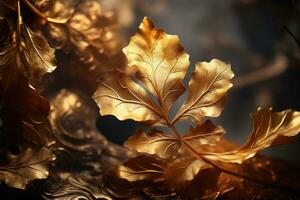 ai généré Jaune feuilles tomber érable novembre la nature rouge coloré arbre modèle Orange forêt photo