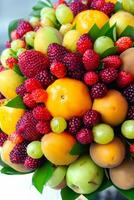 bouquet de des fruits ai génératif photo
