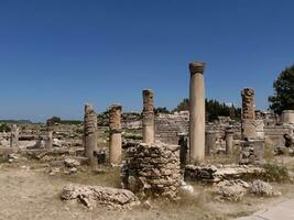 ruines de un ancien ville ai génératif photo