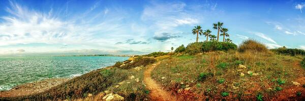 panorama de une baie dans Majorque fils veri non photo