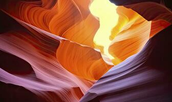 ai généré antilope fente canyon. ai généré photo