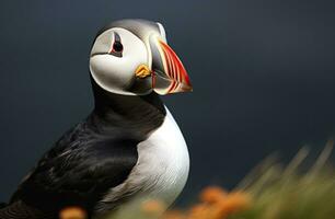 ai généré atlantique macareux oiseau. ai généré photo