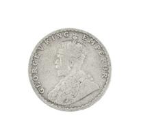 Indien devise ou Indien vieux pièce de monnaie sur blanc Contexte photo