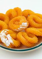 Indien sucré nourriture paneer Jalebi photo