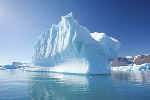 ai généré iceberg dans Groenland. ai généré photo