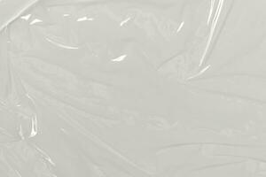 Plastique transparent cellophane sac sur blanc Contexte. blanc Plastique film emballage texture Contexte. blanc Plastique sac texture photo