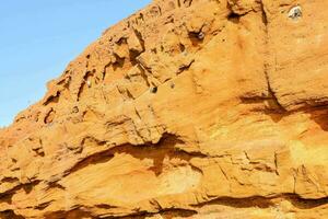 le Roche visage de le rouge mer photo