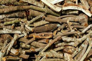 une pile de bois photo