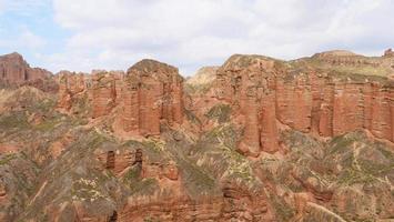 zone pittoresque de binggou danxia dans la province de sunan zhangye gansu, en chine. photo