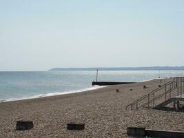 le plage dans bexhill sur mer photo