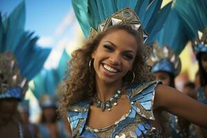 ai généré tradition mode beauté fête content carnaval un événement parade carnaval Couleur photo