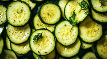 ai généré Frais tranche la nature suivre un régime Couper salade mûr fermer légume en bonne santé plante fraîcheur photo