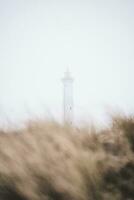 phare couvert dans brouillard photo