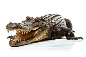 ai généré sauvage crocodile clipart photo