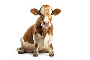 ai généré campagne vache clipart photo