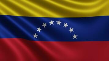 rendre de le Venezuela drapeau papillonne dans le vent fermer, le nationale drapeau de photo