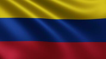 rendre de le Colombie drapeau papillonne dans le vent fermer, le nationale drapeau de photo