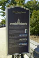 Washington cc, Etats-Unis, 2023. le Capitole bâtiment plaque dans le cœur de Washington dc photo