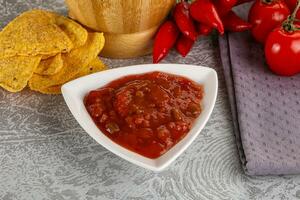 épicé mexicain sauce salsa tremper photo