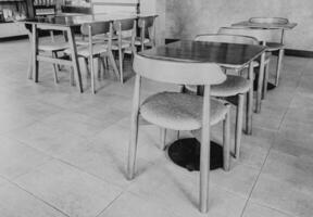 noir et blanc Contexte dans une café magasin photo