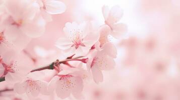 ai généré Cerise fleur branche photo