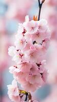 ai généré délicat Cerise fleur arbre, capturer le beauté et élégance de printemps photo