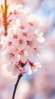 ai généré délicat Cerise fleur arbre, capturer le beauté et élégance de printemps photo