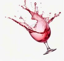 ai généré rouge du vin verser eau, photo