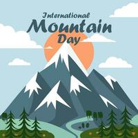 international Montagne journée lun, déc 11, 2023. international Montagne journée est célèbre annuellement sur 11 décembre à à créer conscience à propos le importance de montagnes à vie. photo