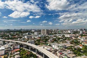 bangkok, thaïlande vue aérienne avec horizon