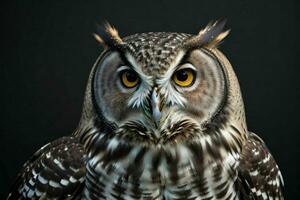 ai généré hibou. pro photo