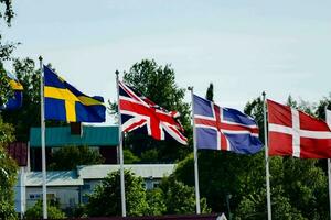 drapeaux de le des pays de le monde photo