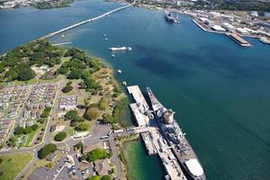 vue aérienne de Pearl Harbor photo