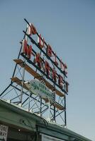 Publique marché signe dans Seattle Washington photo