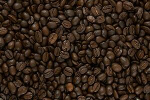 rôti café haricots. texture de café haricots. café Contexte. photo