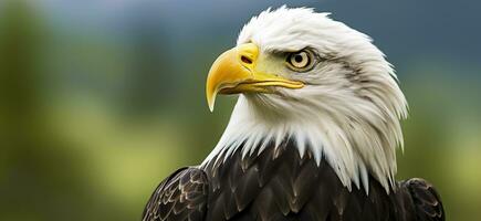 ai généré portrait de un américain chauve aigle, faune. génératif ai photo