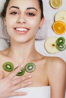 Naturel fait maison fruit faciale masques photo