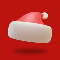 Noël chapeau icône 3d rendre illustration photo