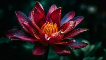 ai généré vibrant coloré fleur pétales créer une magnifique bouquet dans la nature généré par ai photo