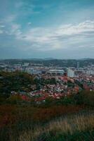 aérien vue de Bilbao ville, basque pays, Espagne. Voyage destination photo