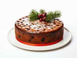 ai généré Noël et Nouveau année gâteau photo