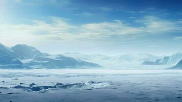 ai généré baleines antarctique toundra paysage photo